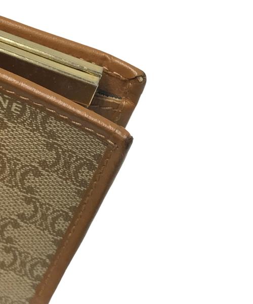 CELINE（セリーヌ）CELINE (セリーヌ) マカダム柄カがま口ウォレット ブラウンの古着・服飾アイテム
