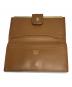 中古・古着 CELINE (セリーヌ) マカダム柄カがま口ウォレット ブラウン：12000円
