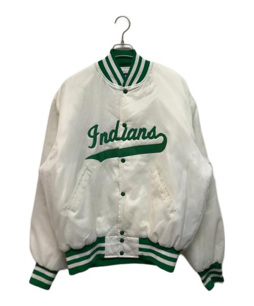 Holloway（ホロウェイ）Holloway (ホロウェイ) 90s中綿スタジャン ホワイト サイズ:XLの古着・服飾アイテム