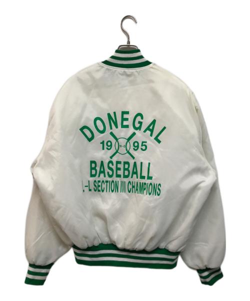 Holloway（ホロウェイ）Holloway (ホロウェイ) 90s中綿スタジャン ホワイト サイズ:XLの古着・服飾アイテム