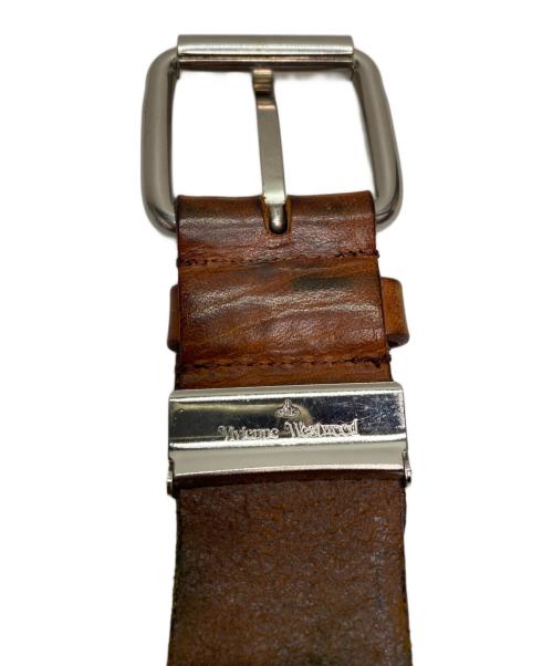 Vivienne Westwood man（ヴィヴィアン ウェストウッド マン）Vivienne Westwood man (ヴィヴィアン ウェストウッド マン) レザーベルト ブラウンの古着・服飾アイテム