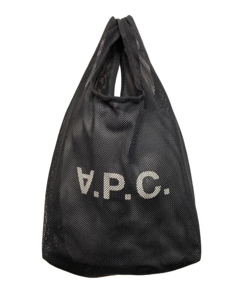 A.P.C.（アーペーセー）A.P.C. (アーペーセー) メッシュ ハンドバッグ ブラックの古着・服飾アイテム