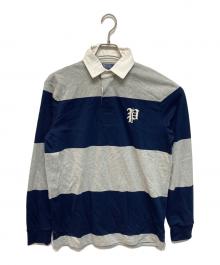 POLO RALPH LAUREN（ポロ・ラルフローレン）の古着「ラガーシャツ」｜ネイビー×グレー
