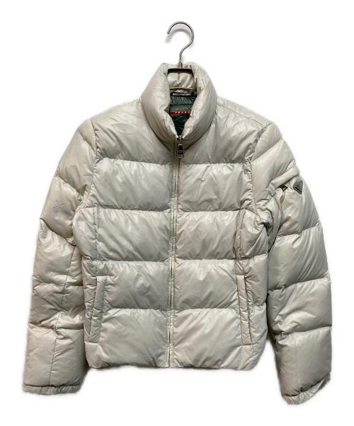 PRADA（プラダ）PRADA (プラダ) ダウンジャケット アイボリー サイズ:42の古着・服飾アイテム
