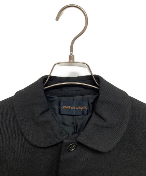 COMME des GARCONS（コムデギャルソン）COMME des GARCONS (コムデギャルソン) 90sウールギャバ丸襟ステンカラーコート ブラック サイズ:記載なしの古着・服飾アイテム