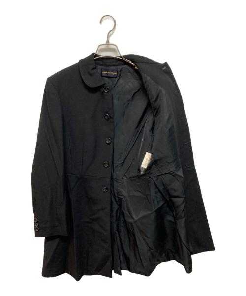 COMME des GARCONS（コムデギャルソン）COMME des GARCONS (コムデギャルソン) 90sウールギャバ丸襟ステンカラーコート ブラック サイズ:記載なしの古着・服飾アイテム