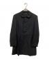 COMME des GARCONS（コムデギャルソン）の古着「90sウールギャバ丸襟ステンカラーコート」｜ブラック
