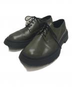 CAMPERカンペール）の古着「Waldenフォーマルシューズ」｜カーキ