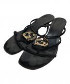 GUCCIグッチ）の古着「インターロッキングサンダル」｜ブラック