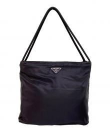 PRADA（プラダ）の古着「三角プレートナイロンショルダーバッグ」｜ネイビー