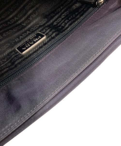 PRADA（プラダ）PRADA (プラダ) 三角プレートナイロンショルダーバッグ ネイビーの古着・服飾アイテム