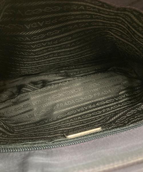 PRADA（プラダ）PRADA (プラダ) 三角プレートナイロンショルダーバッグ ネイビーの古着・服飾アイテム