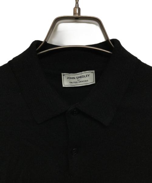 JOHN SMEDLEY for UNITED ARROWS（ジョン・スメドレー フォー ユナイテッドアローズ）JOHN SMEDLEY for UNITED ARROWS (ジョン・スメドレー フォー ユナイテッドアローズ) ポロシャツ ブラック サイズ:Lの古着・服飾アイテム