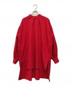 house of lotusハウスオブロータス）の古着「ロングブラウス」｜レッド