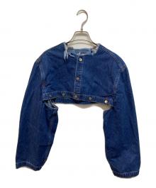 CURRENTAGE（カレンテージ）の古着「CURRENTAGE Denim short blouson」｜インディゴ