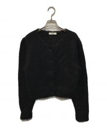 AMOMENTO（アモーメント）の古着「モヘヤカーディガン」｜ブラック