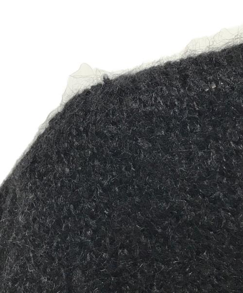 AMOMENTO（アモーメント）AMOMENTO (アモーメント) モヘヤカーディガン ブラックの古着・服飾アイテム