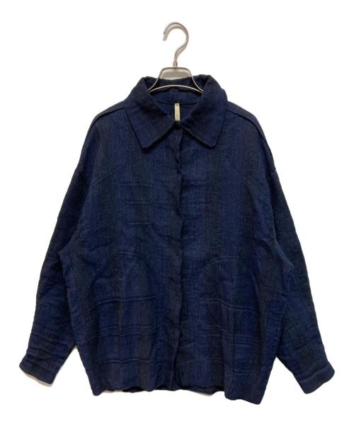 BOBOUTIC（ボブティック）BOBOUTIC (ボブティック) シャツジャケット ネイビー サイズ:Sの古着・服飾アイテム