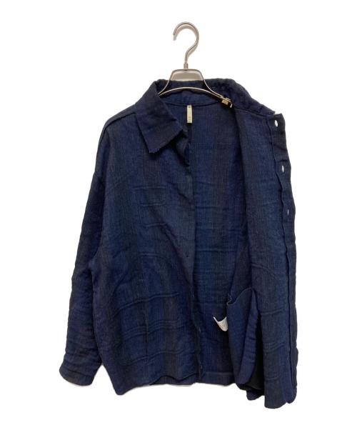 BOBOUTIC（ボブティック）BOBOUTIC (ボブティック) シャツジャケット ネイビー サイズ:Sの古着・服飾アイテム