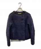 BALENCIAGAバレンシアガ）の古着「モヘヤ混ジャケット」｜ネイビー
