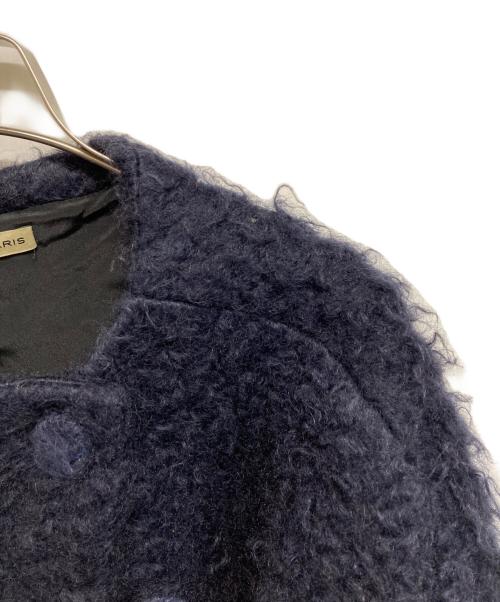 BALENCIAGA（バレンシアガ）BALENCIAGA (バレンシアガ) モヘヤ混ジャケット ネイビー サイズ:36の古着・服飾アイテム