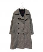 MP di MASSIMO PIOMBOエム ピー ディ マッシモ ピオンボ）の古着「ダブルコート」｜ホワイト×ブラック