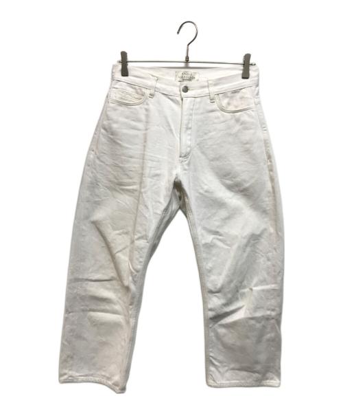 STUDIO NICHOLSON（スタジオ ニコルソン）STUDIO NICHOLSON (スタジオ ニコルソン) ホワイトデニムパンツ ホワイトの古着・服飾アイテム