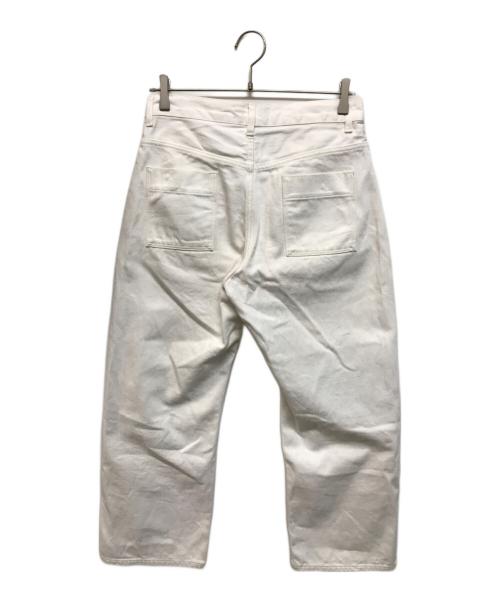 STUDIO NICHOLSON（スタジオ ニコルソン）STUDIO NICHOLSON (スタジオ ニコルソン) ホワイトデニムパンツ ホワイトの古着・服飾アイテム
