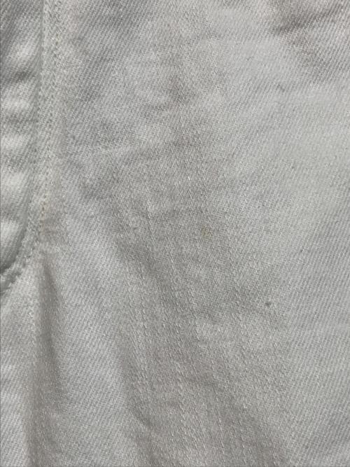 STUDIO NICHOLSON（スタジオ ニコルソン）STUDIO NICHOLSON (スタジオ ニコルソン) ホワイトデニムパンツ ホワイトの古着・服飾アイテム