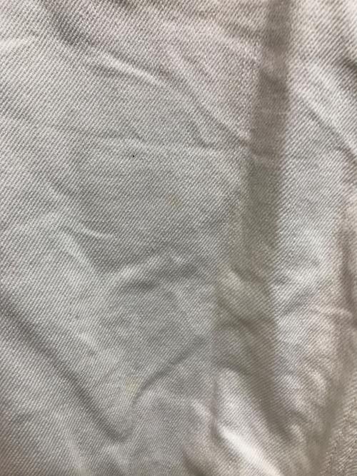 STUDIO NICHOLSON（スタジオ ニコルソン）STUDIO NICHOLSON (スタジオ ニコルソン) ホワイトデニムパンツ ホワイトの古着・服飾アイテム