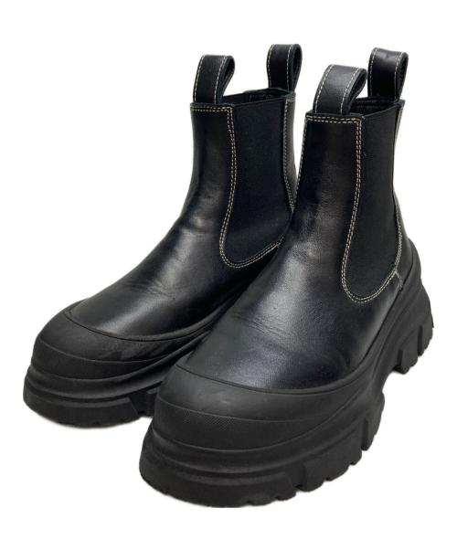 SOFIE D'HOORE（ソフィードール）SOFIE D'HOORE (ソフィードール) LEATHER BOOTS ブラック サイズ:23の古着・服飾アイテム