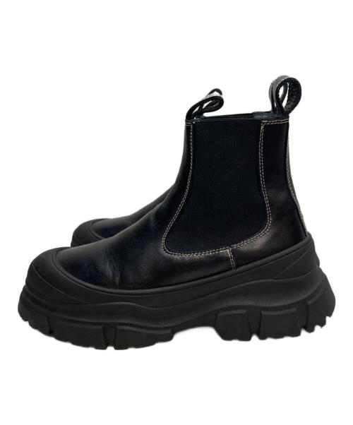 SOFIE D'HOORE（ソフィードール）SOFIE D'HOORE (ソフィードール) LEATHER BOOTS ブラック サイズ:23の古着・服飾アイテム