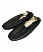 toshinosuke takegaharaトシノスケ タケガハラ）の古着「バレエシューズ」｜ブラック