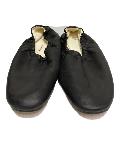 toshinosuke takegahara（トシノスケ タケガハラ）TOSHINOSUKE TAKEGAHARA (トシノスケ タケガハラ) バレエシューズ ブラック サイズ:23cmの古着・服飾アイテム