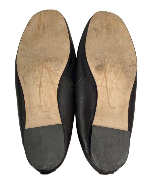 toshinosuke takegahara（トシノスケ タケガハラ）TOSHINOSUKE TAKEGAHARA (トシノスケ タケガハラ) バレエシューズ ブラック サイズ:23cmの古着・服飾アイテム