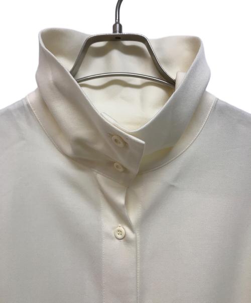 CABAN（キャバン）CABaN (キャバン) ウールツイル ハイネックロングシャツ アイボリー サイズ:Sの古着・服飾アイテム