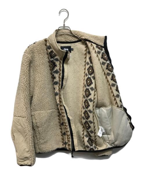 stussy（ステューシー）stussy (ステューシー) NOMA t.d. (ノーマティーディー) Lima Jacquard Sherpa ブラウン サイズ:Mの古着・服飾アイテム