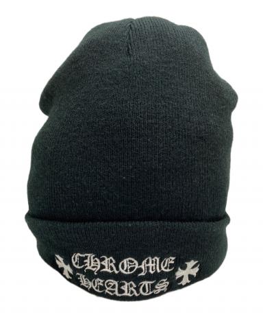 中古・古着通販】CHROME HEARTS (クロムハーツ) ロゴビーニー ブラック