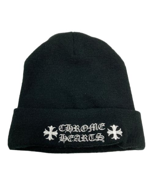 CHROME HEARTS（クロムハーツ）CHROME HEARTS (クロムハーツ) ロゴビーニー ブラック サイズ:OS（ONE SIZE)の古着・服飾アイテム