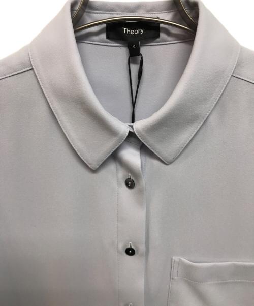 theory（セオリー）theory (セオリー) Prime GGT Hekanina CS ブラウス ブルー サイズ:S 未使用品の古着・服飾アイテム