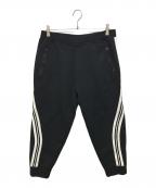 NEIL BARRETTニールバレット）の古着「サイドカラースキームジョガーパンツ」｜ブラック