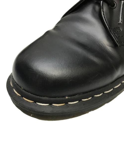 Dr.Martens（ドクターマーチン）Dr.Martens (ドクターマーチン) 1461ホワイトステッチ 3 ホール シューズ ブラック サイズ:SIZE 27cmの古着・服飾アイテム