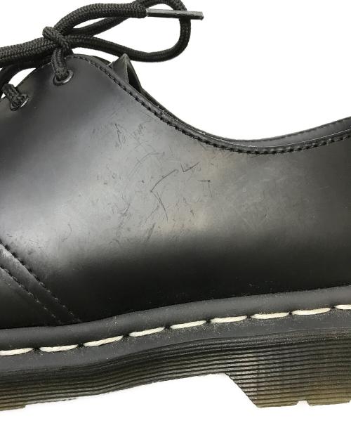 Dr.Martens（ドクターマーチン）Dr.Martens (ドクターマーチン) 1461ホワイトステッチ 3 ホール シューズ ブラック サイズ:SIZE 27cmの古着・服飾アイテム