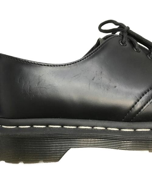 Dr.Martens（ドクターマーチン）Dr.Martens (ドクターマーチン) 1461ホワイトステッチ 3 ホール シューズ ブラック サイズ:SIZE 27cmの古着・服飾アイテム