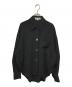 ENFOLD（エンフォルド）の古着「CIRCLE SHIRT」｜ブラック