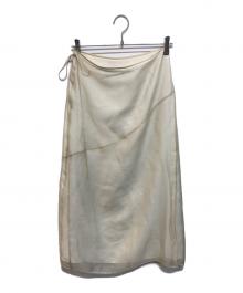 Plage（プラージュ）の古着「LVIR SHEER LAYERED WRAP スカート」｜ベージュ