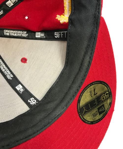 New Era（ニューエラ）New Era (ニューエラ) SUPREME (シュプリーム) National Champions Box Logoキャップ レッドの古着・服飾アイテム