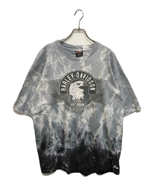 HARLEY-DAVIDSON（ハーレーダビッドソン）HARLEY-DAVIDSON (ハーレーダビッドソン) タイダイTシャツ ブルー サイズ:2XLの古着・服飾アイテム