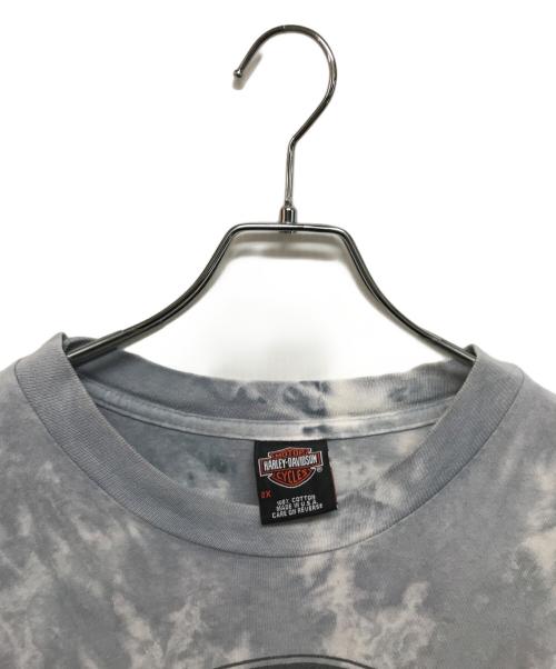 HARLEY-DAVIDSON（ハーレーダビッドソン）HARLEY-DAVIDSON (ハーレーダビッドソン) タイダイTシャツ ブルー サイズ:2XLの古着・服飾アイテム