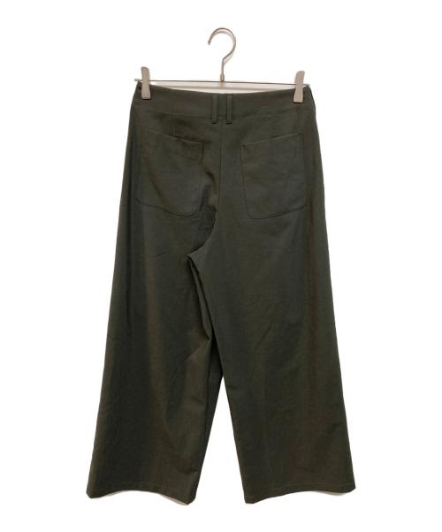 FRAMeWORK（フレームワーク）FRAMeWORK (フレームワーク) 撥水強撚ポリエステルラップワイドパンツ グレー サイズ:38の古着・服飾アイテム